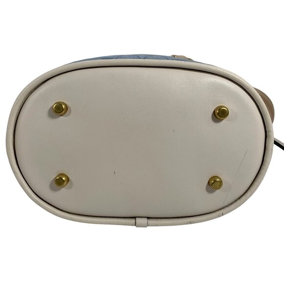 COACH Field In Signature Jacquard Chambray C4693 2 Way Bucket Shoulder Bag - Picture 5 of 14